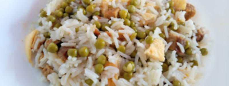 Arroz tres delicias vegetariano