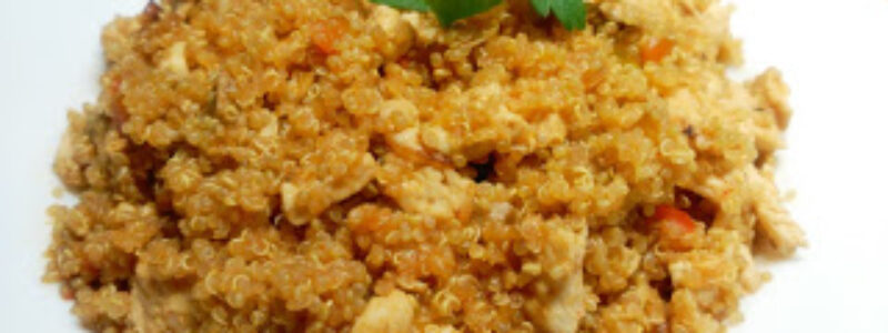 Quinoa con pollo al pimentón