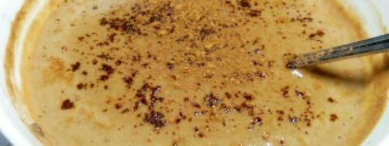 Gachas de avena con café (soluble)