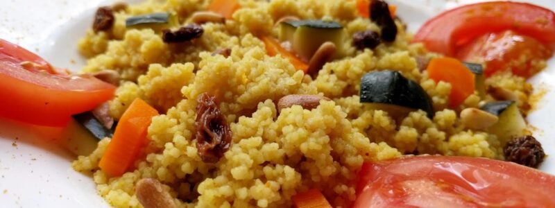 Ensalada de cuscús integral con verduras