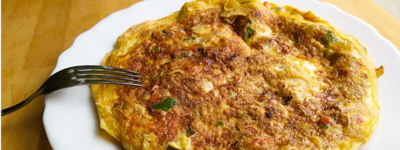 Tortilla de sobras de verduras